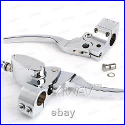 KiWAV Billet Chrome forward hand Control kit for Custom Motorcycle 1 25mm bar