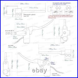 KiWAV Billet Chrome forward hand Control kit for Custom Motorcycle 1 25mm bar